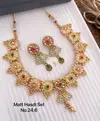 02 Matte Fancy Designer Hasadi Set Necklace Wholesale Price In Surat

